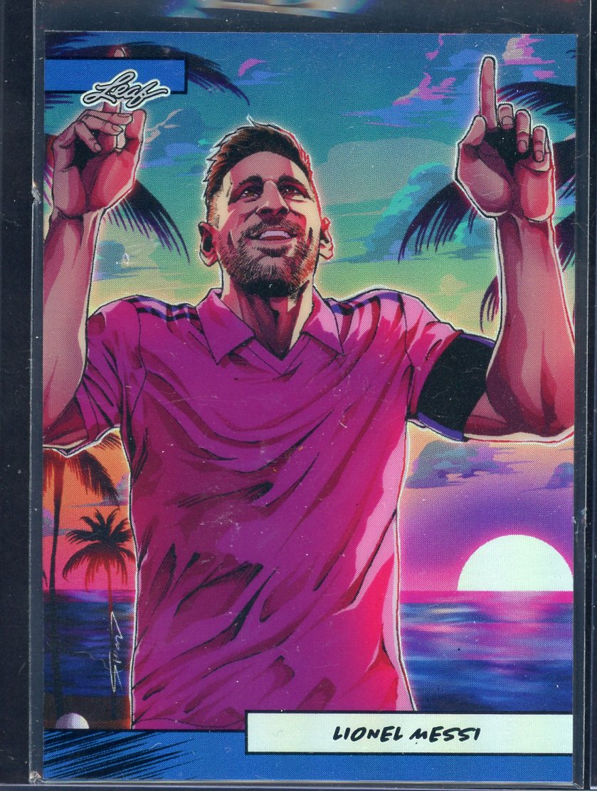 2024 Leaf Lionel Messi Anime Nation Series 2 Blue #19/75 #AN2B-11