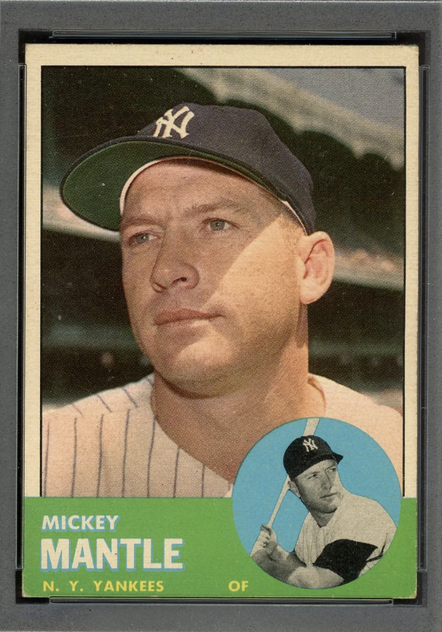 1963 Topps Mickey Mantle New York Yankees #200 Trading Card