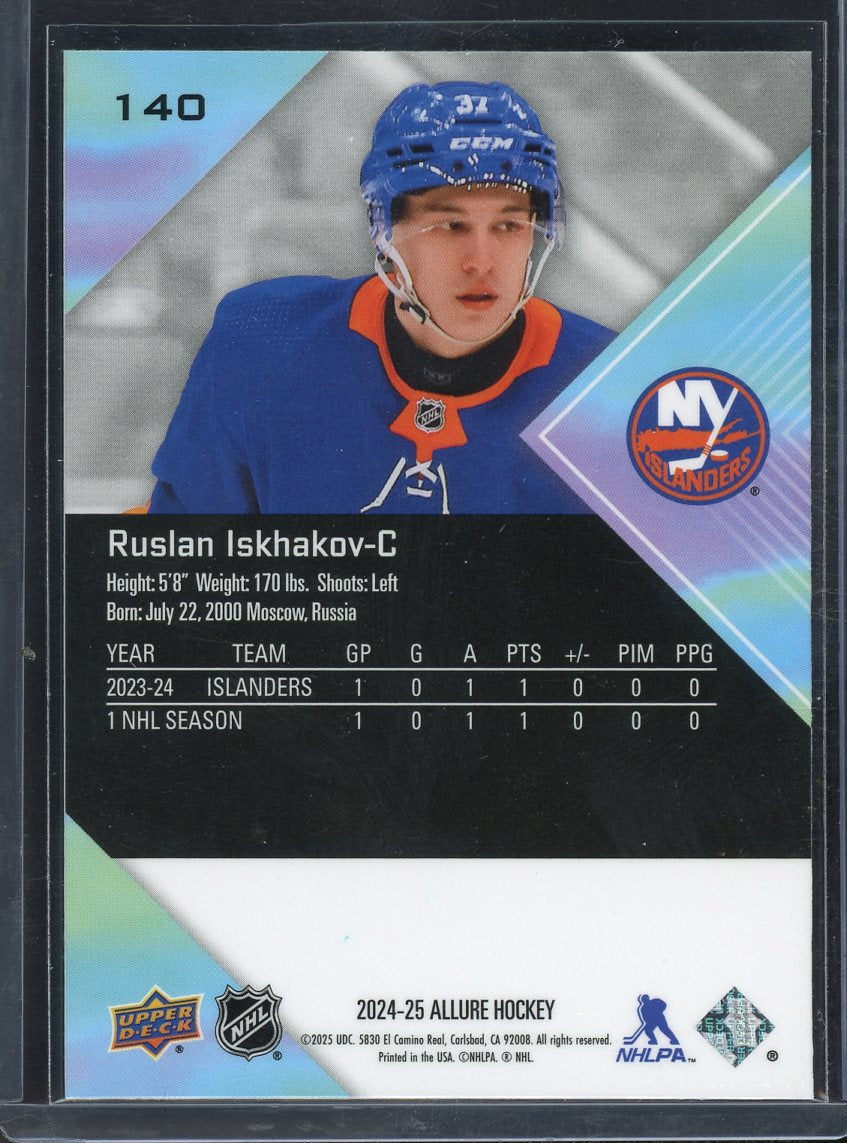2024 UpperDeck Allure Rookie Ruslan Iskhakov #140