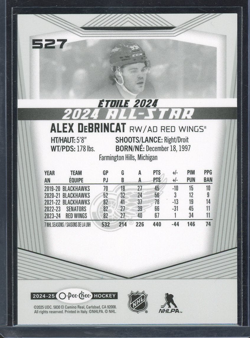 2024 O-Pee-Chee All Star Alex DeBrincat #527