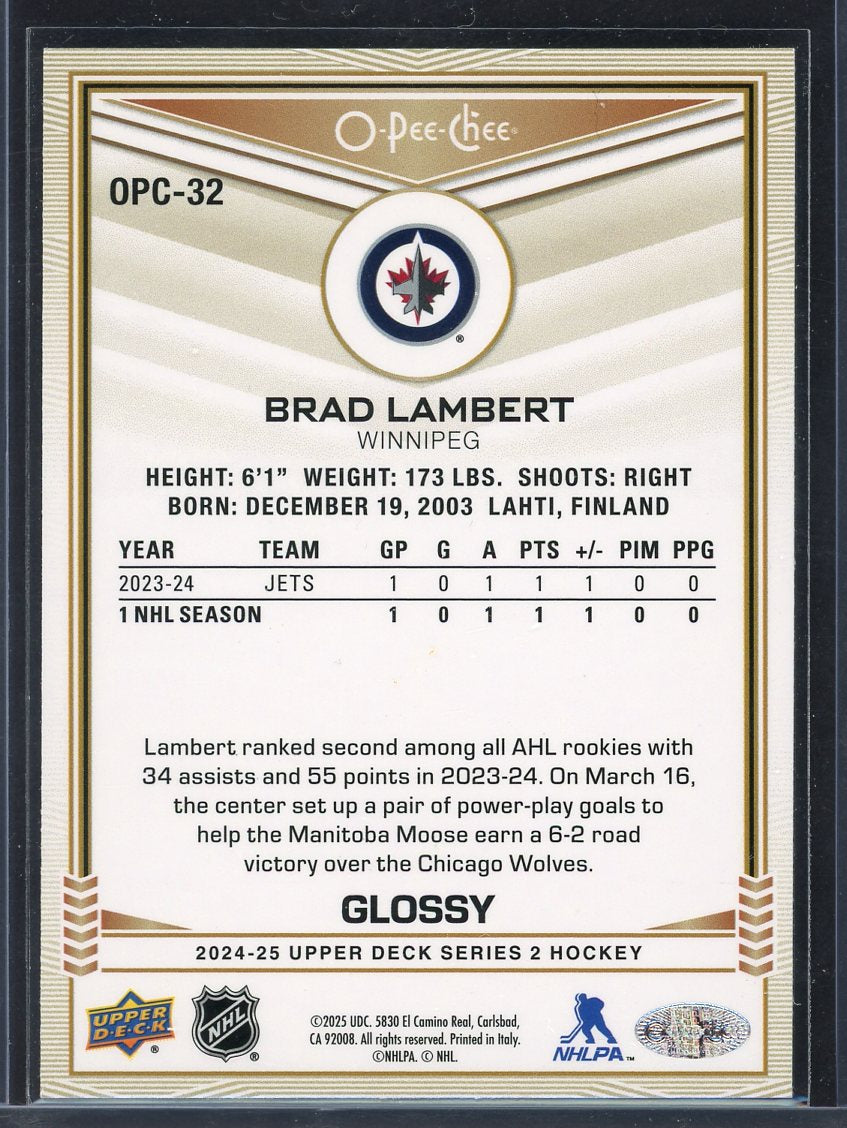 2024 Glossy Rookie Brad Lambert OPC-32
