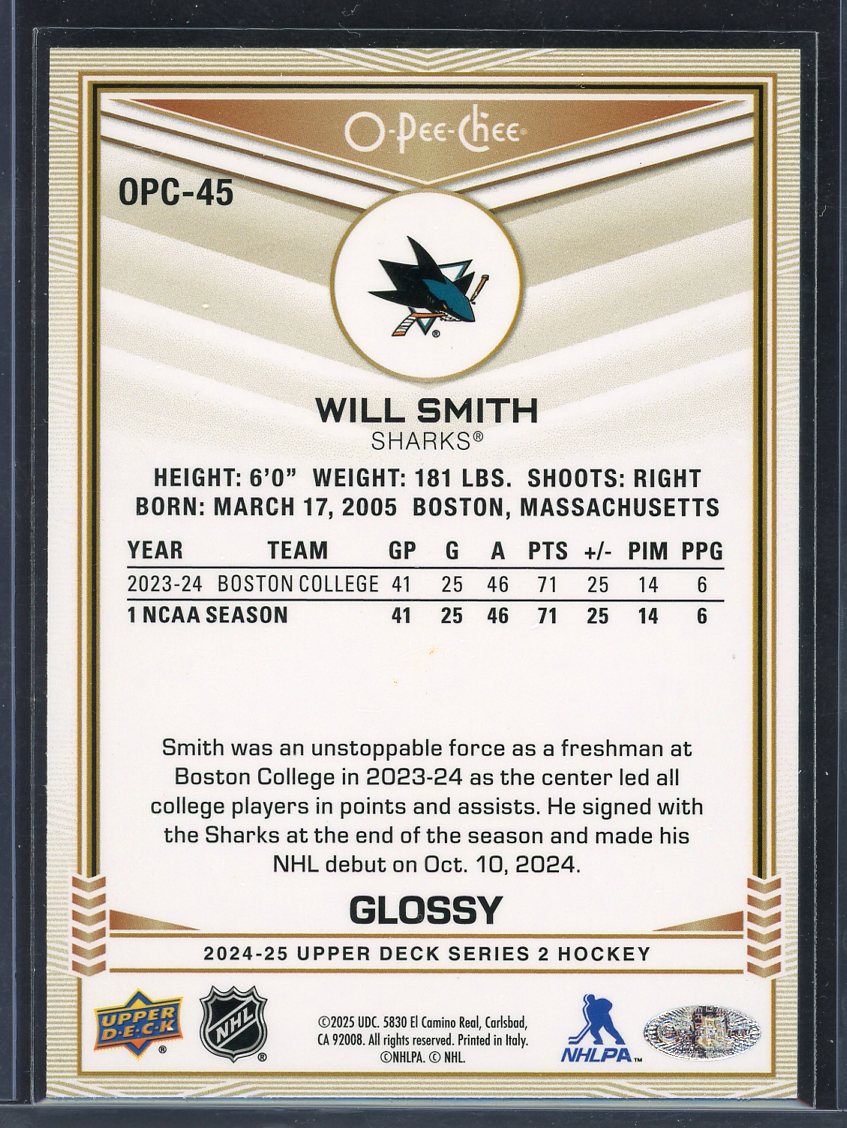 2024 Glossy Rookie Will Smith OPC-45