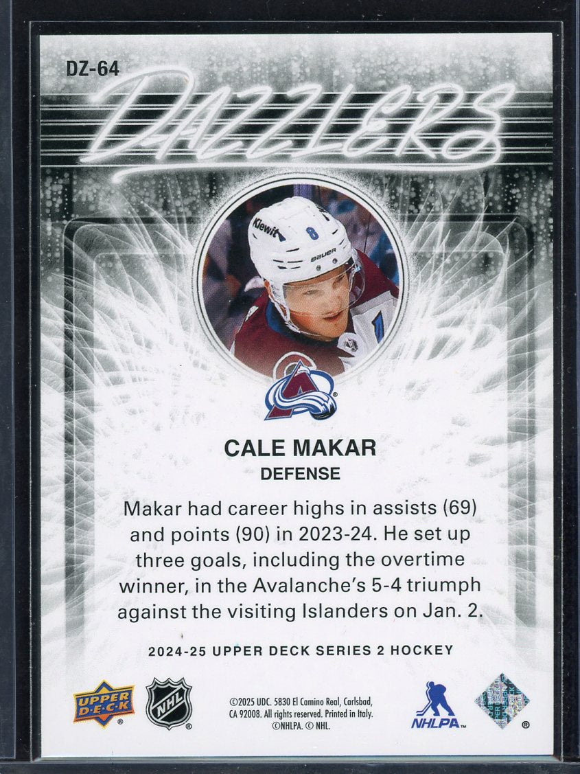 2024 UpperDeck Dazzlers Cale Makar DZ-64