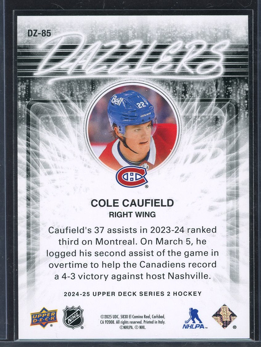 2024 UpperDeck Series 2 Dazzlers Cole Caufield DZ-85