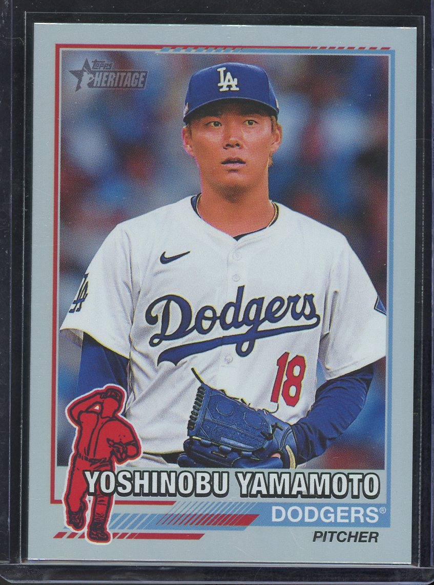 2025 Topps Heritage YOSHINOBU YAMAMOTO 1976 Redefined 76R-23 Dodgers SP