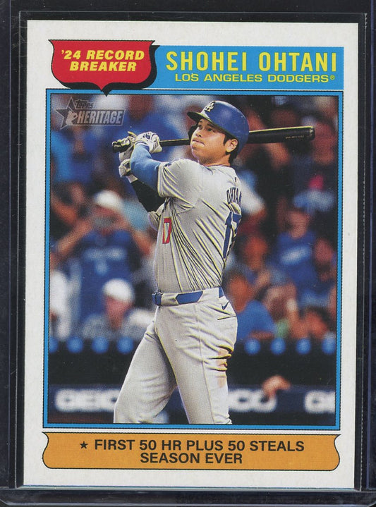 2025 Topps Heritage Shohei Ohtani 24 Record Breakers #1