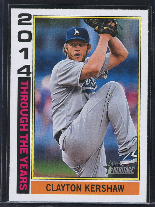 2025 Topps Heritage Clayton Kershaw 2014 Through the Years #TTY-21